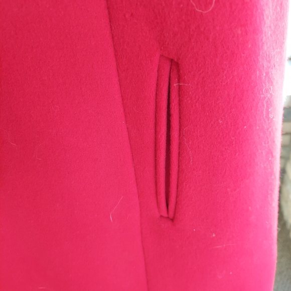 Vintage Jackets & Coats Vintage Lipstick Mod Red Swing Wool Car